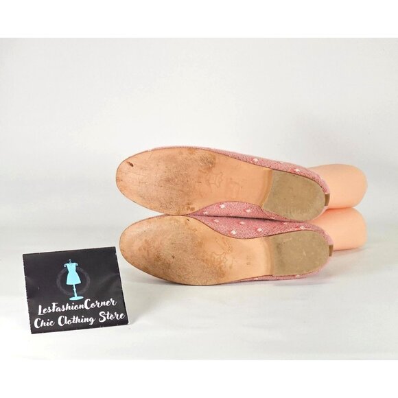 Zalo Women's Pink Flower Print Slip-On Loafers With Brown Leather Trim Sz 8 191 - Picture 7 of 14